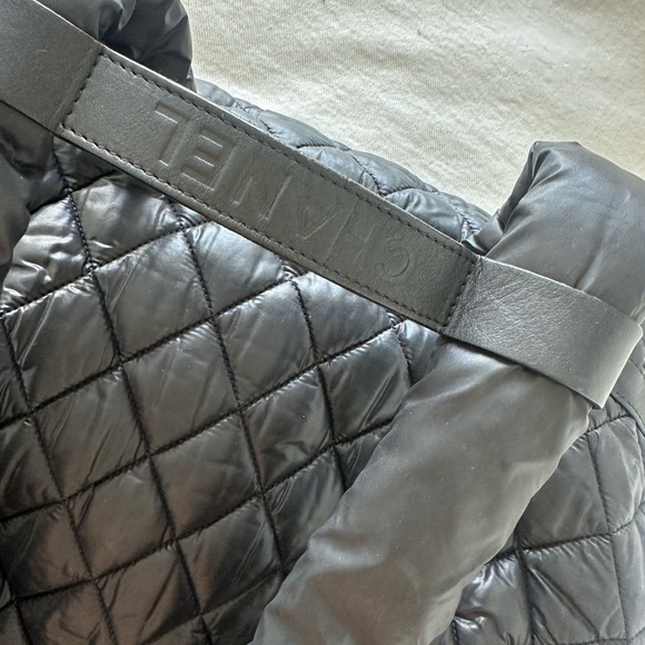 Rare CHANEL cocoon rectangular backpack 2010A black quilted nylon Karl Lagerfeld - Picture 11 of 16
